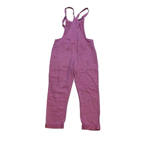 Aerie Rose Pink Cotton‎ Canvas Overalls With Adjustable Straps Size XXS - Picture 2 of 7